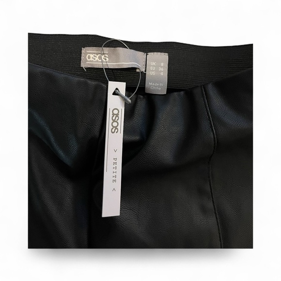 ASOS Black Faux Leather pants - Picture 2 of 5